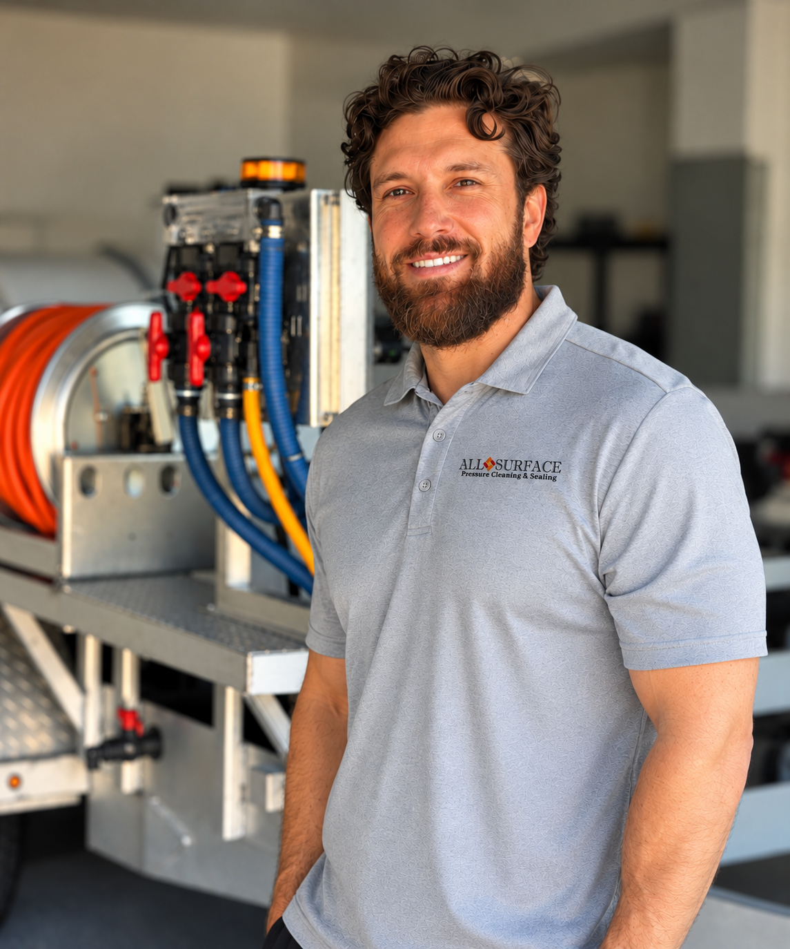 Thomas Giddens owner of all surface press cleaning & sealing Cape Coral, Florida